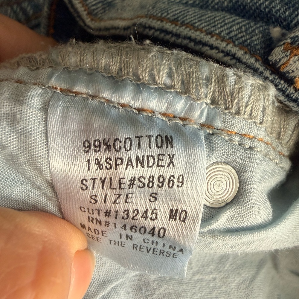 Signature8 Two-Tone Light and Dark Blue Patch Jeans - Picture 6 of 6